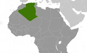 Location of Algeria. Source: CIA World Factbook.