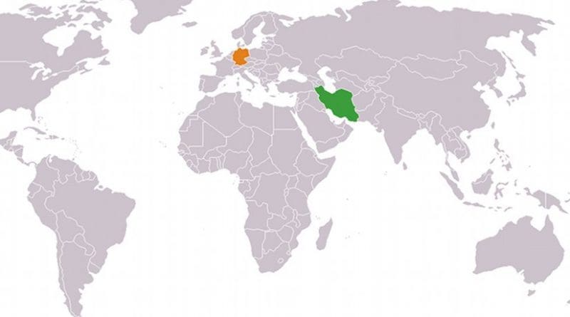 Location of Germany and Iran. Source: Wikipedia Commons.