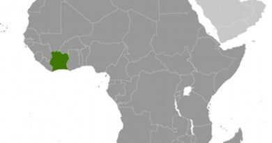 Location of Ivory Coast (Cote d'Ivoire). Source: CIA World Factbook.