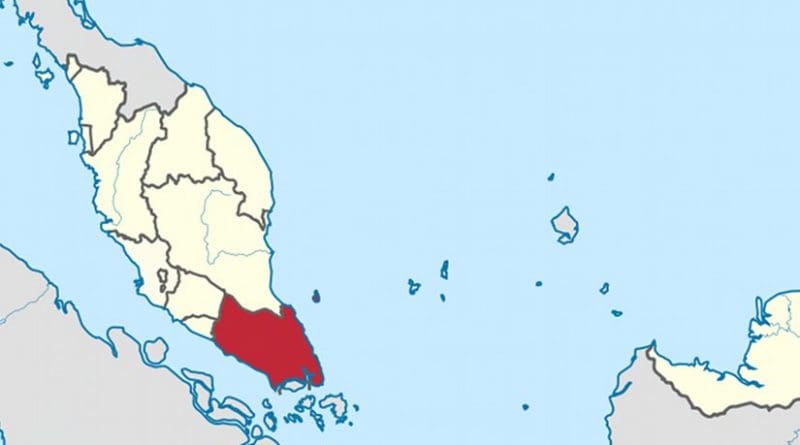Location of Johor in Malaysia. Source: Wikipedia Commons.