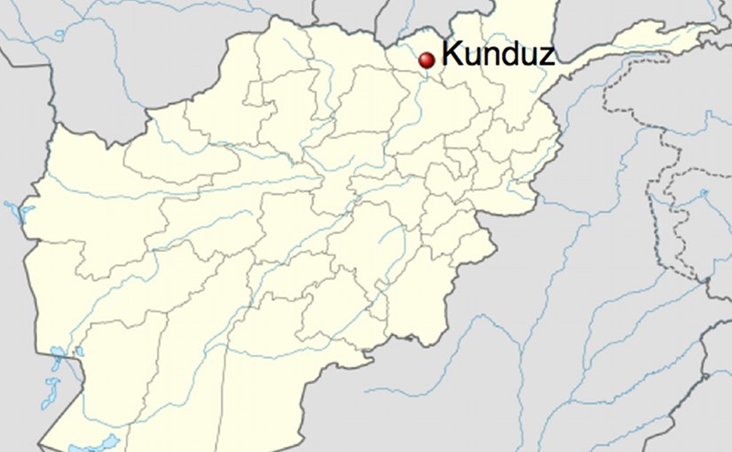 Location of Kunduz in Afghanistan. Source: Wikipedia Commons.