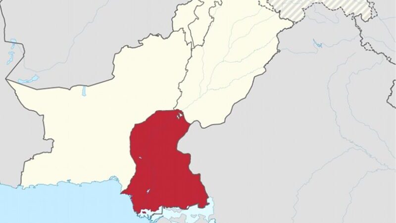 Location of Sindh in Pakistan. Source: Wikipedia Commons.