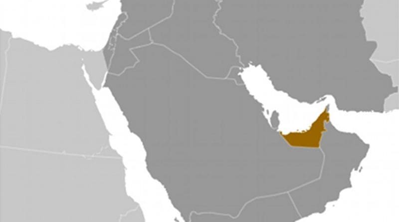 Location of United Arab Emirates. Source: Wikipedia Commons.