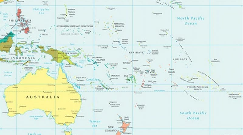 Map of Oceania. Source: CIA World Factbook.