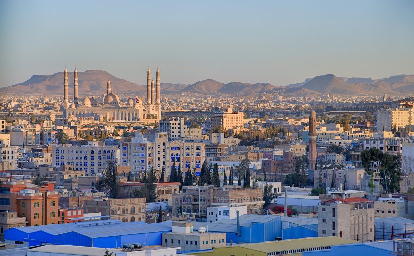 Sanaa, Yemen. Photo by AnasALhajj.Photography, Wikipedia Commons.