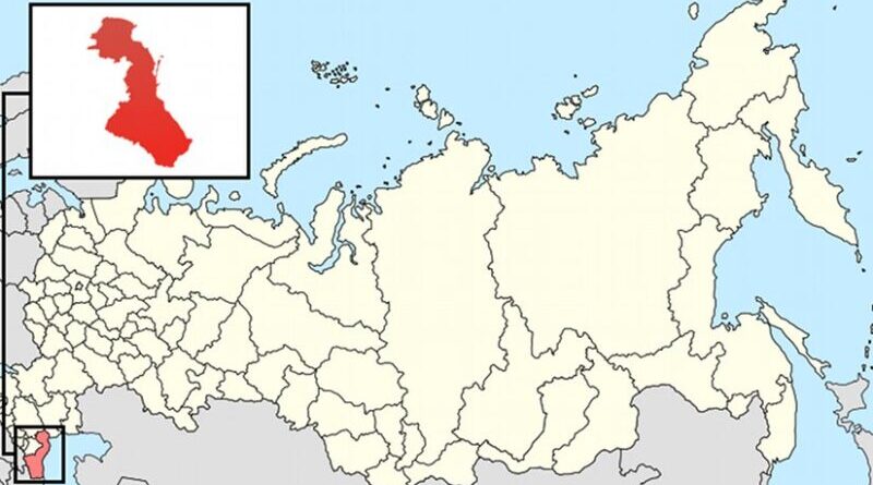 Location of Daghestan in Russia. Source: Wikipedia Commons.