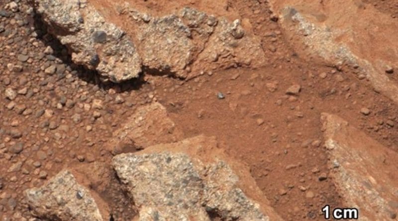 The presence of rounded pebbles on Mars was evidence of a prior history of water on the planet. In a new study, researchers have used the pebbles' shape to extrapolate how far they must have traveled down an ancient riverbed. The analysis suggests they moved approximately 30 miles, indicating that Mars once had an extensive river system. Credit NASA/JPL-Caltech/MSSS