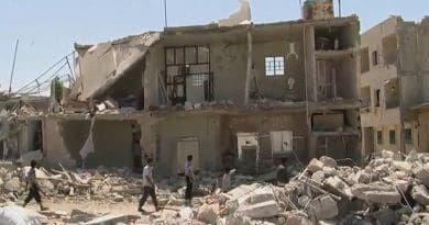 Focus On The Big Picture: Washington’s Options In Syria – Analysis After aerial bombardment by the Syrian government of rebel-held areas of Azaz in Aleppo governorate. Photo Credit: Voice of America News: Scott Bob report from Azaz, Syria, Wikipedia Commons.