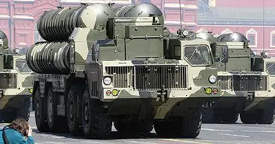 Russia's S-300 anti-aircraft missile system at the Victory Parade, Red Square. Photo Credit: Kremlin.ru, Wikipedia Commons.