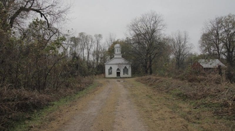 A country church in rural Mississippi.