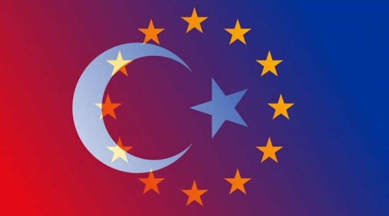 Flags of European Union and Turkey