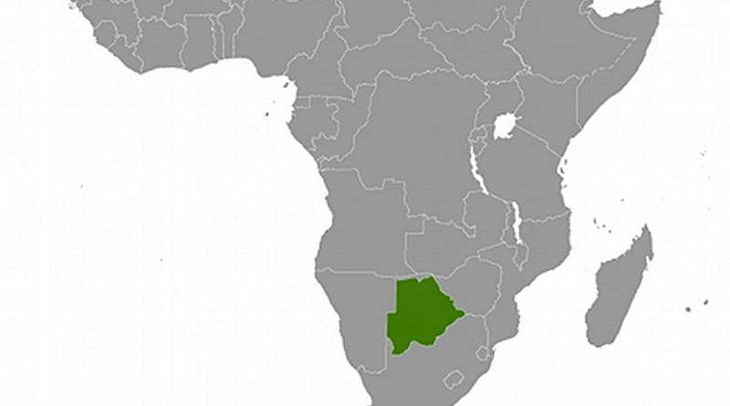 Location of Botswana. Source: CIA World Factbook.