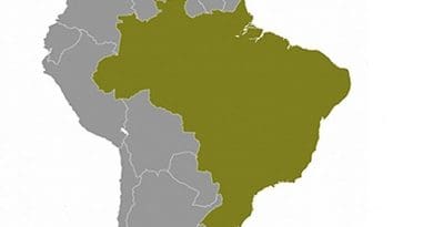 Location of Brazil. Source: CIA World Factbook.