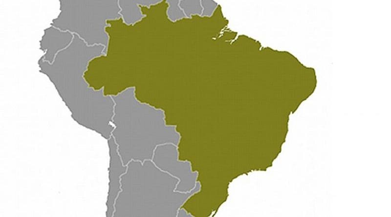 Location of Brazil. Source: CIA World Factbook.