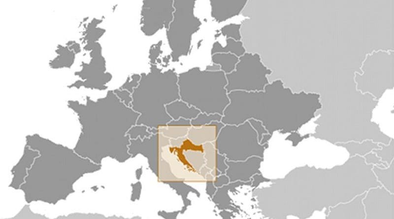 Location of Croatia. Source: CIA World Factbook.