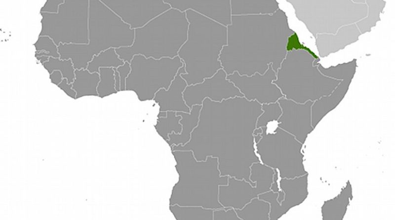 Location of Eritrea. Source: CIA World Factbook.