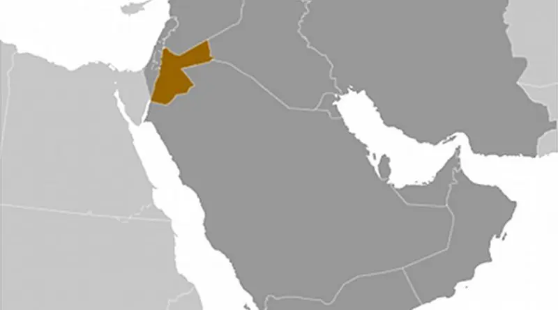Location of Jordan. Source: CIA World Factbook.