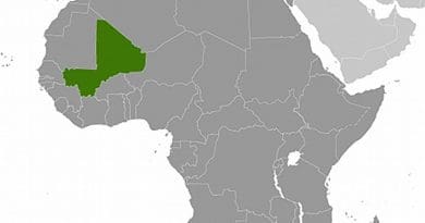 Location of Mali. Source: CIA World Factbook.