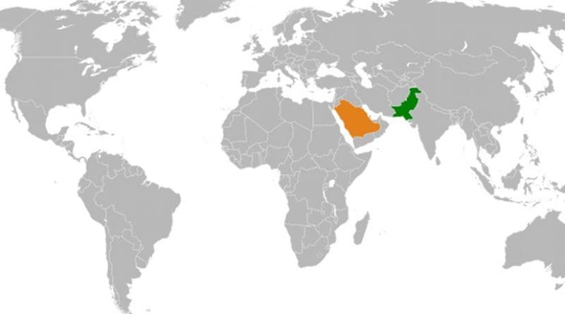 Locations of Pakistan and Saudi Arabia. Source: WIkipedia Commons.