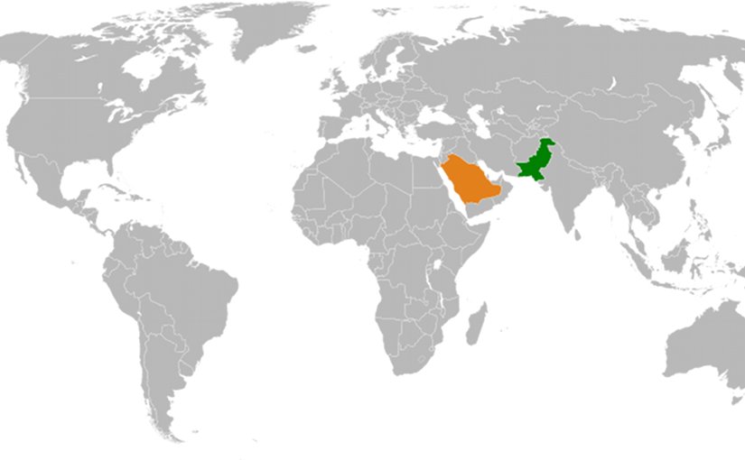 Locations of Pakistan and Saudi Arabia. Source: WIkipedia Commons.