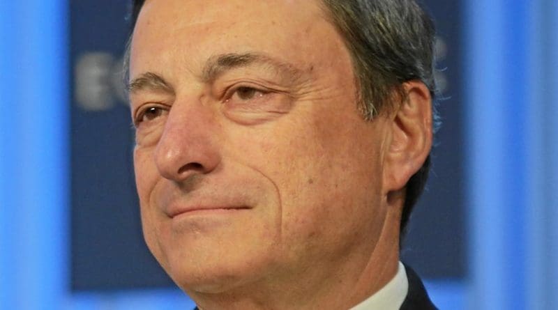 ECB President Mario Draghi. Photo by Photo Remy Steinegger, World Economic Forum, Wikipedia Commons.