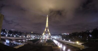 The Eiffel Tower in Paris, France.