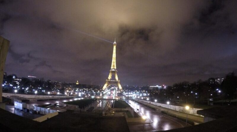 The Eiffel Tower in Paris, France.