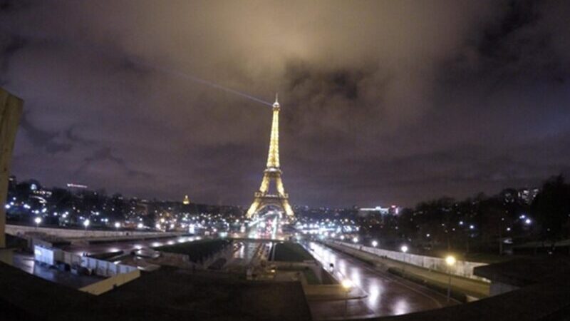 The Eiffel Tower in Paris, France.