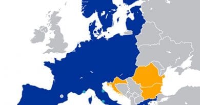 The Schengen Area. Source: Wikipedia Commons.