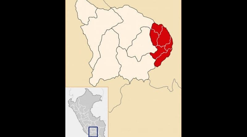 Location of Cotabambas Province in Peru, the hotbed of protests. Source: Wikipedia Commons.