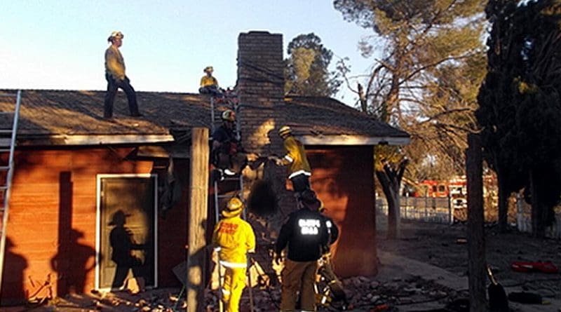 Burglar suspect dies after getting stuck in chimney. Photo Credit: Fresno County Sheriff's Office.