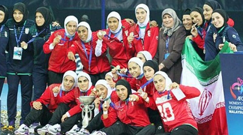 Iranian Women’s Futsal Team. Photo via Radio Zamaneh.