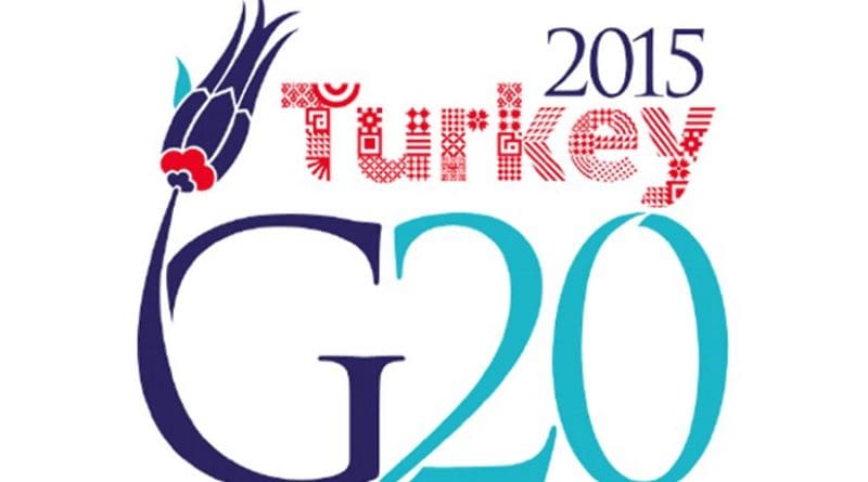 The logo of the G20 summit 2015