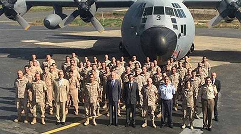 Spain's Minister for Defence, Pedro Morenés, paid a visit to the Marfil Detachment of the Spanish Air Force stationed in Dakar, the capital of Senegal. Photo Credit: Ministerio de Defensa.