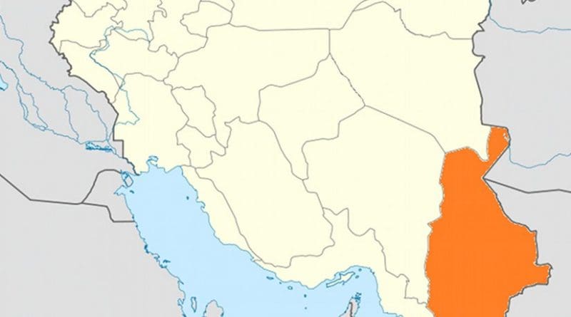 Location of Sistan and Baluchestan within Iran. Source: Wikipedia Commons.