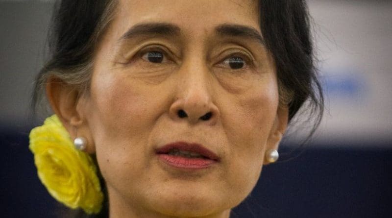Burma's Aung San Suu Kyi. Photo by Claude TRUONG-NGOC, Wikipedia Commons.