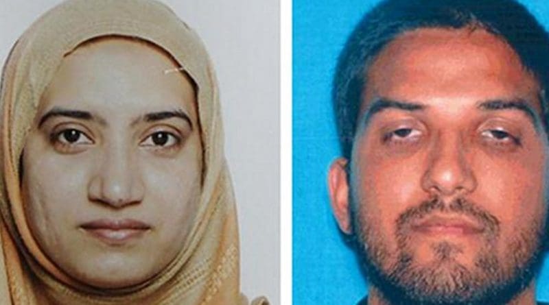 California killers Tashfeen Malik, left, and Syed Farook. (FBI)