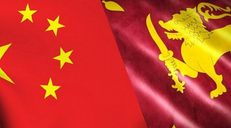 China and Sri Lanka flags