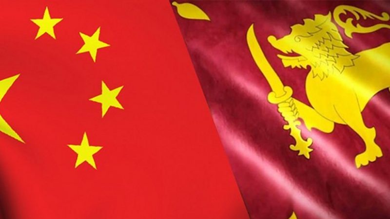 China and Sri Lanka flags