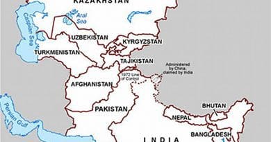 India, South Asia and Central Asia. Source: US State Department.