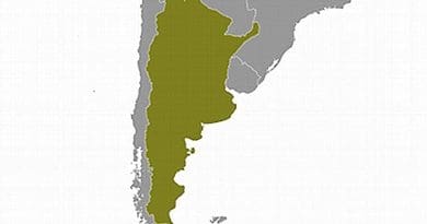 Location of Argentina. Source: CIA World Factbook.