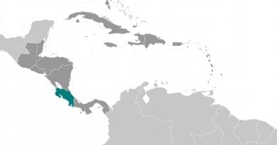 Location of Costa Rica. Source: CIA World Factbook.