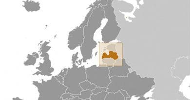 Location of Latvia. Source: CIA World Factbook.