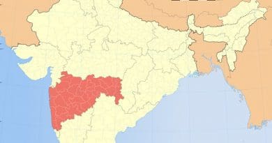 Location of Maharashtra in India. Source: Wikipedia Commons.