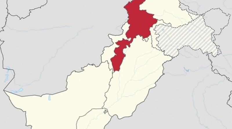 Location of Peshawar District in Pakistan. Source: Wikipedia Commons.