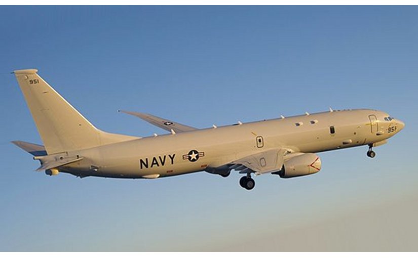 A US Navy P-8A Poseidon plane. Photo by Greg L. Davis, Wikipedia Commons.