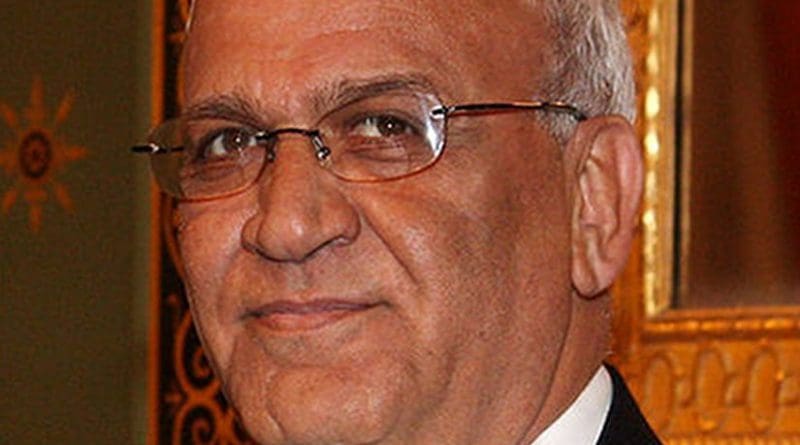 Palestine's Saeb Erekat. Photo Credit: Foreign and Commonwealth Office, Wikipedia Commons.