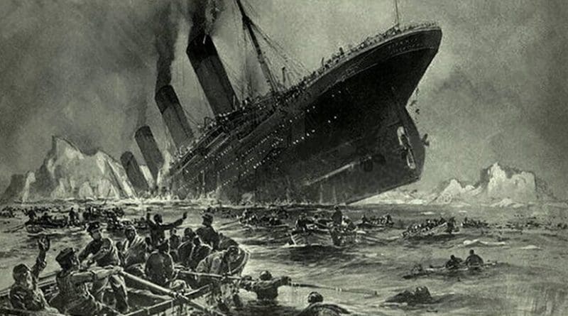 Untergang der Titanic ("Sinking of the Titanic") by Willy Stöwer, 1912