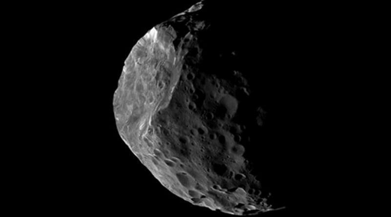 Because they are so distant from the Earth, Centaurs appear as pinpricks of light in even the largest telescopes. Saturn's 200-km moon Phoebe, depicted in this image, seems likely to be a Centaur that was captured by that planet's gravity at some time in the past. Until spacecraft are sent to visit other Centaurs, our best idea of what they look like comes from images like this one, obtained by the Cassini space probe orbiting Saturn. NASA’s New Horizons spacecraft, having flown past Pluto six months ago, has been targeted to conduct an approach to a 45-km wide trans-Neptunian object at the end of 2018. Credit: NASA/JPL-Caltech/Space Science Institute