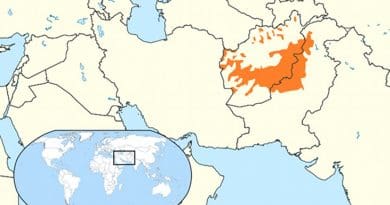 Native Pashtun areas in orange. Source: Wikipedia Commons.